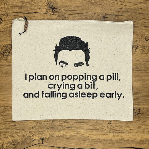 Popping A Pill Large Canvas Pouch